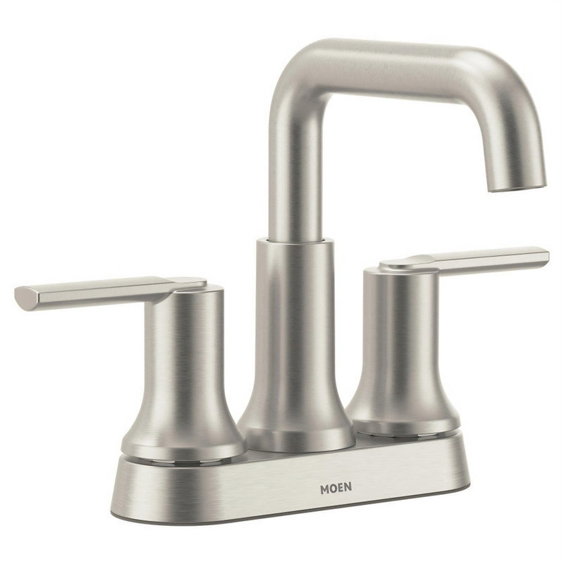 MOEN Zyla Two Handle High Arc Bathroom Faucet Spot Resist
